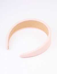 Fabric Faux Leather Padded Headband - link has visual effect only