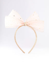 Kids Fabric Bow & Star Headband - link has visual effect only