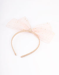 Kids Fabric Bow & Star Headband - link has visual effect only
