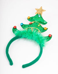Kids Christmas Tree Headband - link has visual effect only