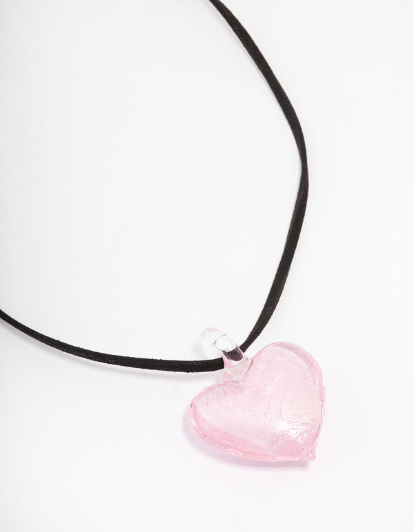 Rose Gold Large Puffy Love Heart Pendant Necklace