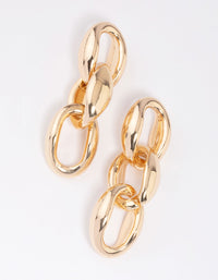Gold Multi Drop Statement Drop Earrings - link has visual effect only