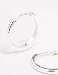 Sterling Silver Huggie Earrings 16mm - link has visual effect only