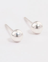 Sterling Silver Ball Stud Earrings 4mm - link has visual effect only