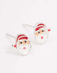 Sterling Silver Santa Stud Earrings - link has visual effect only