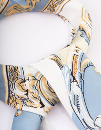 Blue Fabric Regal Printed Scarf - link has visual effect only