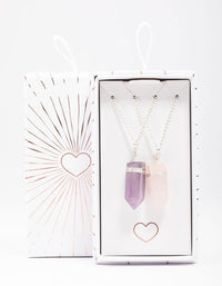Silver Mixed Semi-Precious Wrapped Necklace Pack - link has visual effect only