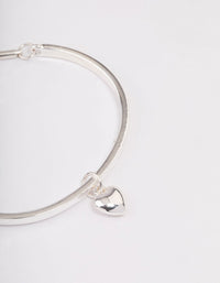 Silver Heart Toggle Bracelet - link has visual effect only