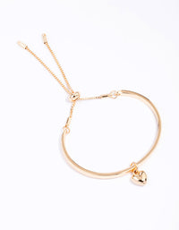 Gold Heart Toggle Bracelet - link has visual effect only