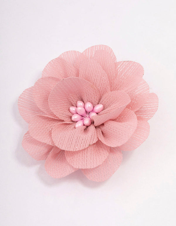 Pink Corsage Hair Clip