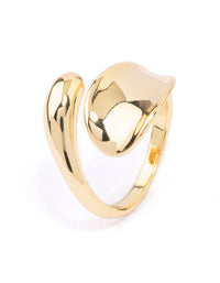 Gold Plated Bold Wrapped Ring - link has visual effect only