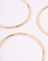 Gold Smooth Organic Bangle 3-Pack - link has visual effect only