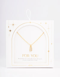 Letter B Gold Plated Initial Pendant Necklace - link has visual effect only