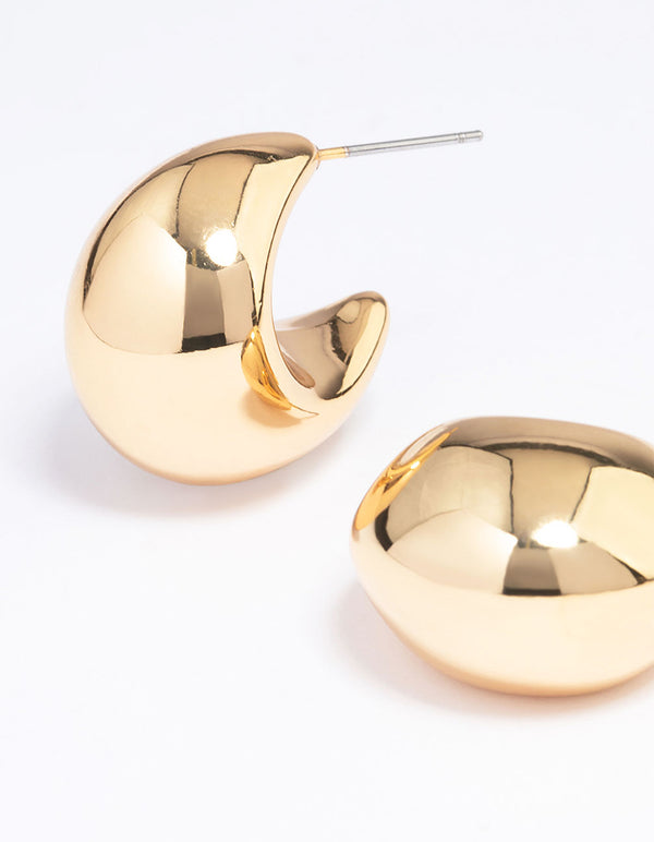 Gold Plated Bold Hoop Earrings - Lovisa