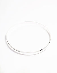 Silver Plated Clean Molten Bangle - link has visual effect only