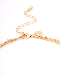 Gold Fine Y-Shape Pearl Long Necklace - link has visual effect only