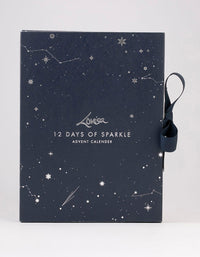 Silver Plated Diamante Bling 12 Days of Christmas Advent Calendar - link has visual effect only