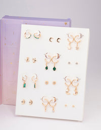 Gold Plated Celestial 12 Days of Christmas Charm Advent Calendar - link has visual effect only