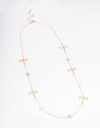 Gold Long Dragonfly Necklace - link has visual effect only