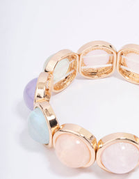 Gold Acrylic Iridescent Circle Bangle - link has visual effect only