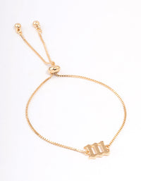 Gold Plated 111 Angel Number Bracelet - link has visual effect only