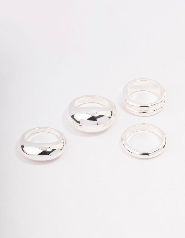 Silver Fine Moonstone Ring Pack - Lovisa