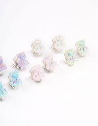 Kids Rainbow Gummy Bear Clip On Earrings 5-Pack - link has visual effect only