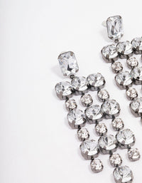 Black Diamante Drop Tassel Earrings - link has visual effect only