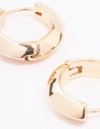 Gold Chunky Small Hoop Earrings - link has visual effect only