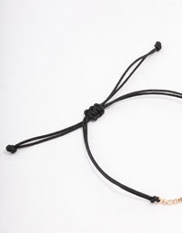 Black Diamante Toggle Bracelet - link has visual effect only