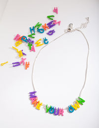 Kids Make Your Own Neon Necklace - link has visual effect only