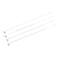 Silver Diamante Twist Chain Anklet Pack - link has visual effect only