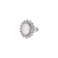 Cloud Stone Diamante Burst Statement Ring - link has visual effect only