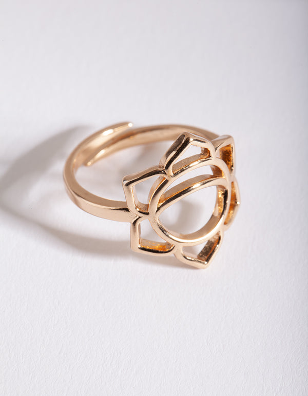 Gold Sacral Chakra Ring