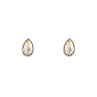 Silver Reflective Teardrop Earrings - link has visual effect only