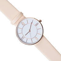 Natural Etched PU-Strap Watch - link has visual effect only