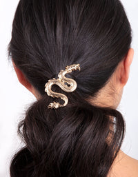 Gold Dragon Hair Clip - link has visual effect only
