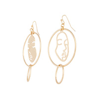 Gold Shadow Inverse Earrings - link has visual effect only