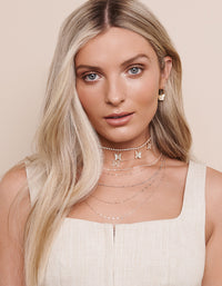 Gold Diamante Butterfly Choker - link has visual effect only