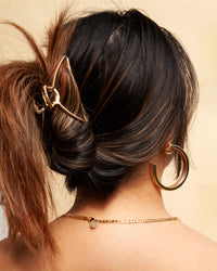 Gold Outline Claw Hair Clip - link has visual effect only