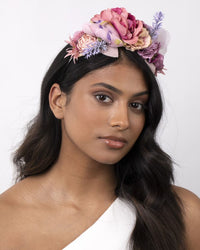 Multicoloured Flower Fabric Headband - link has visual effect only