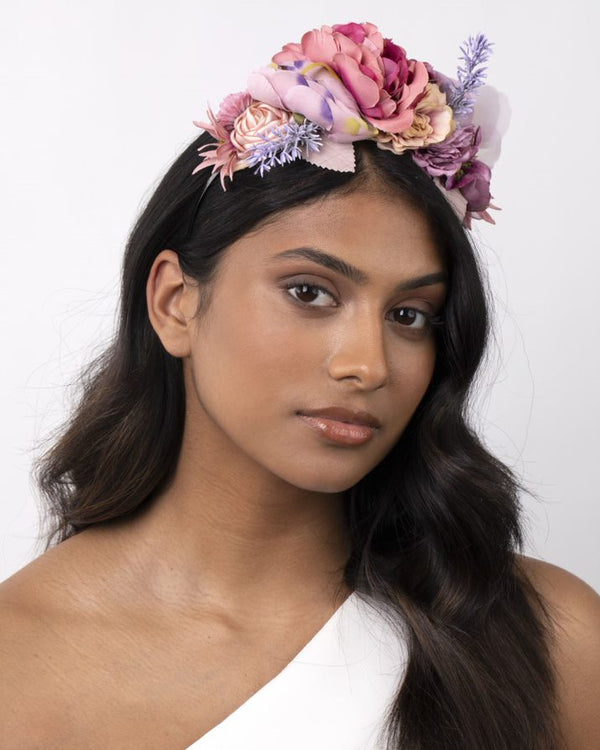 Multicoloured Flower Fabric Headband