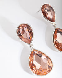 Rose Gold Classic Teardrop Earrings - link has visual effect only