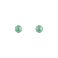 Shiny Green Ball Stud Earrings - link has visual effect only