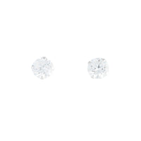 Sterling Silver Cubic Zirconia Stud - link has visual effect only