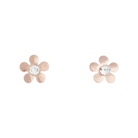 Rose Gold 70's Diamante Flower Stud Earrings - link has visual effect only
