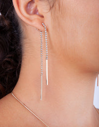 Gold Cup Chain Drop Earrings - link has visual effect only