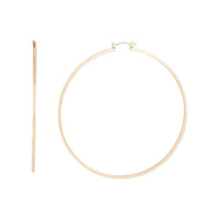 Polished Gold Large Hoop Earrings - link has visual effect only