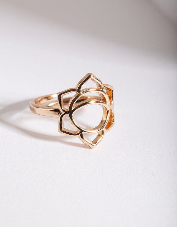 Gold Sacral Chakra Ring