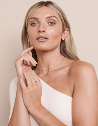 Gold Plated Sterling Silver Cubic Zirconia Starry Necklace - link has visual effect only